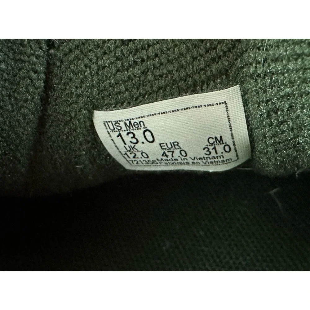 Vans Chukka Low Sidestripe Men's Green Size 13